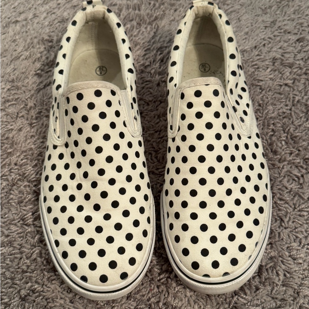 Polka Dot Slip-On Sneakers
